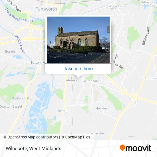 Wilnecote map