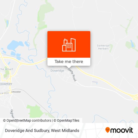 Doveridge And Sudbury map