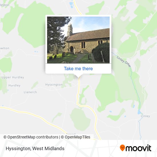 Hyssington map