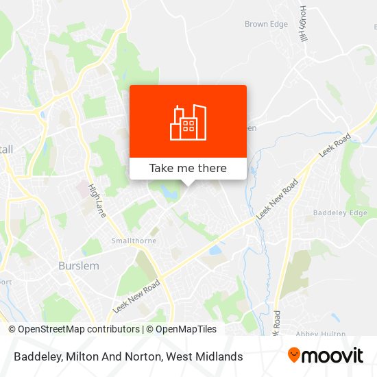 Baddeley, Milton And Norton map