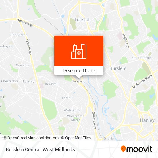 Burslem Central map