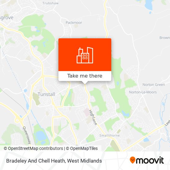Bradeley And Chell Heath map