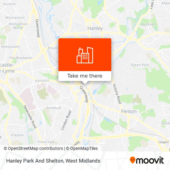 Hanley Park And Shelton map