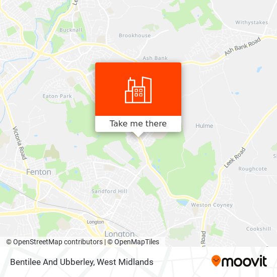 Bentilee And Ubberley map