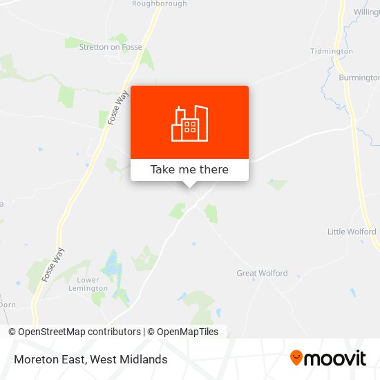 Moreton East map