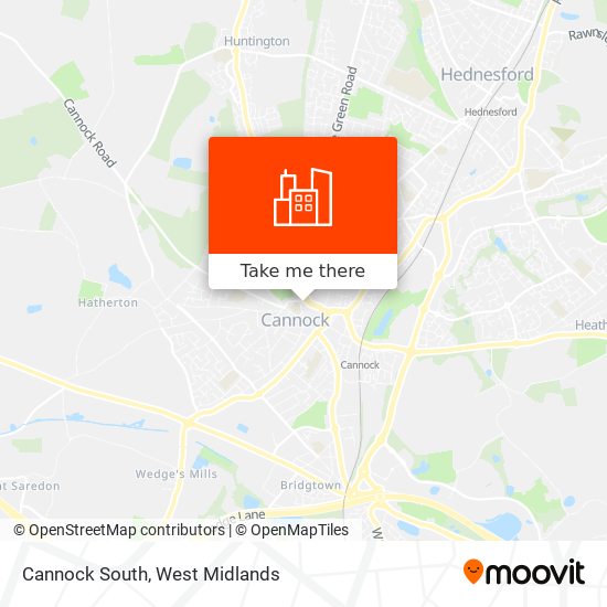 Cannock South map
