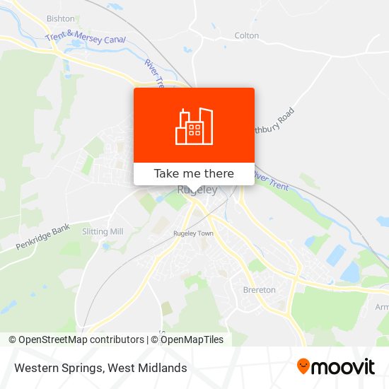 Western Springs map