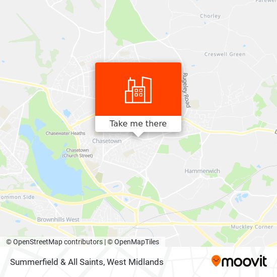 Summerfield & All Saints map