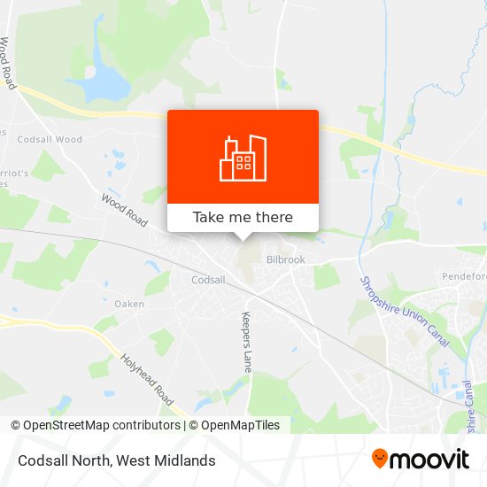 Codsall North map