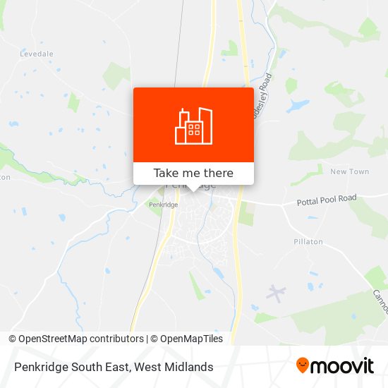 Penkridge South East map