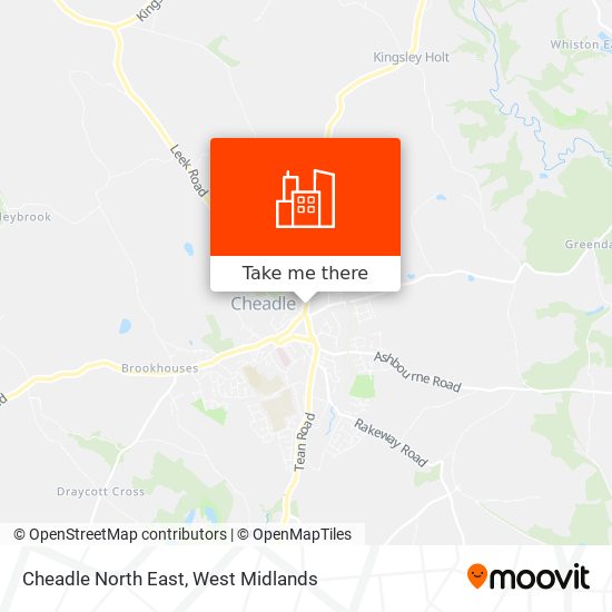 Cheadle North East map