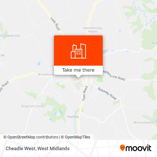 Cheadle West map