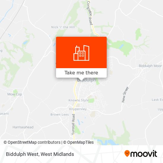 Biddulph West map