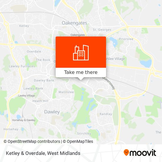 Ketley & Overdale map