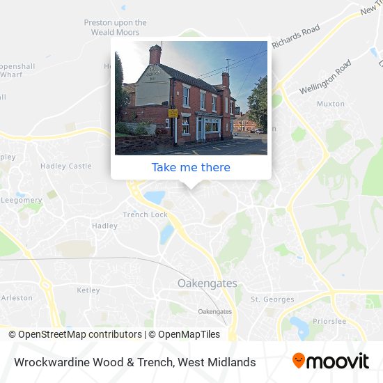 Wrockwardine Wood & Trench map