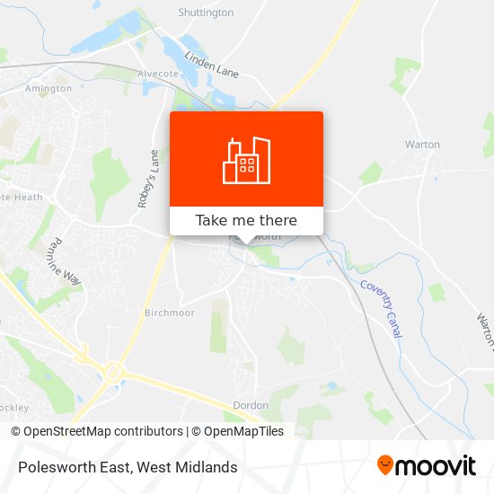Polesworth East map
