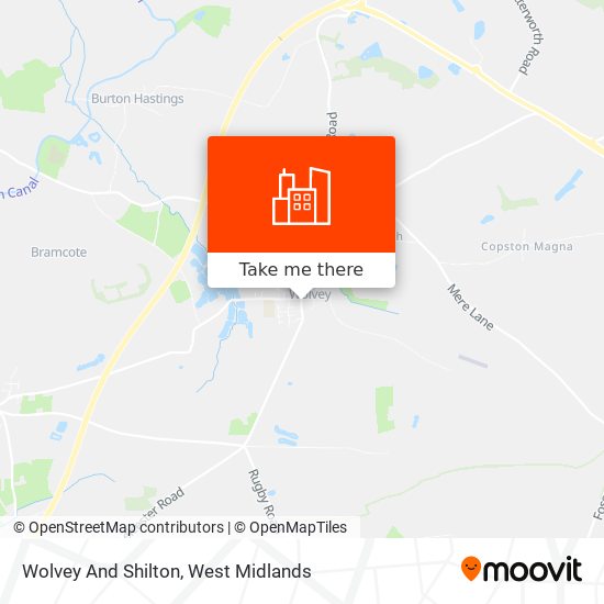 Wolvey And Shilton map