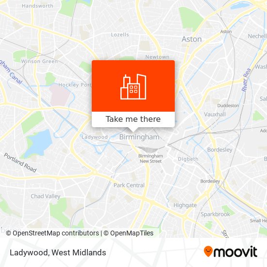 Ladywood map