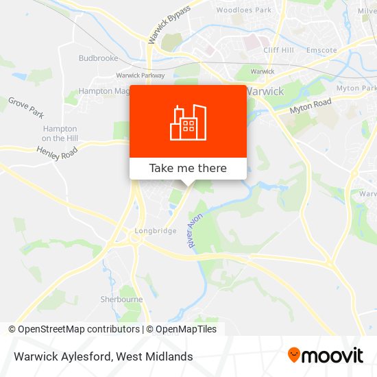 Warwick Aylesford map