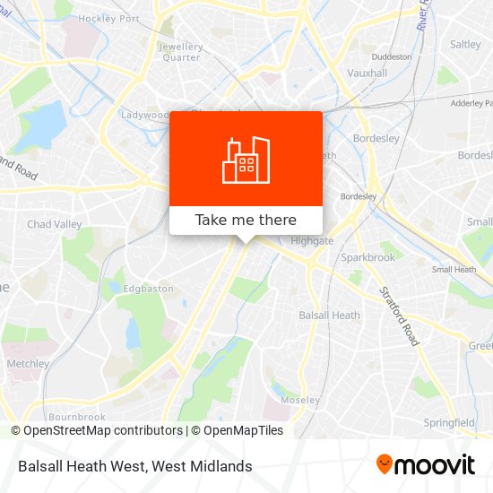 Balsall Heath West map