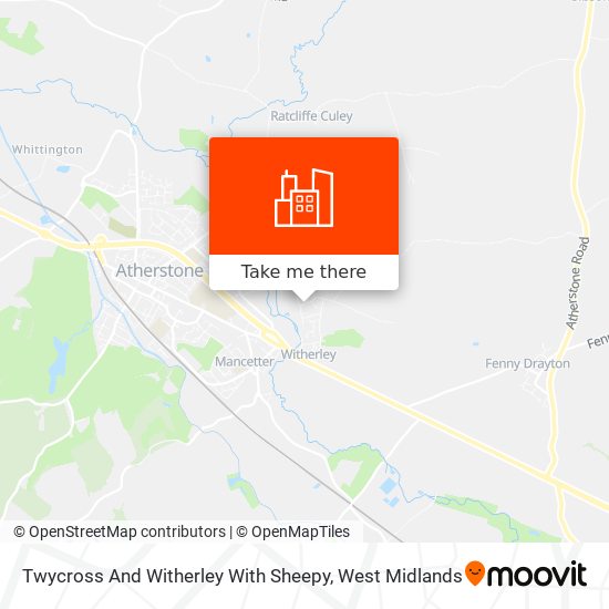 Twycross And Witherley With Sheepy map