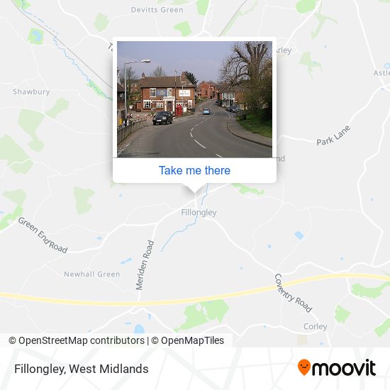 Fillongley map