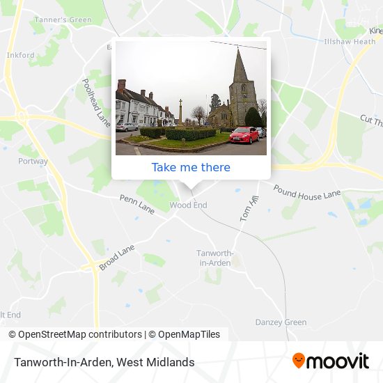 Tanworth-In-Arden map