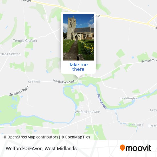 Welford-On-Avon map