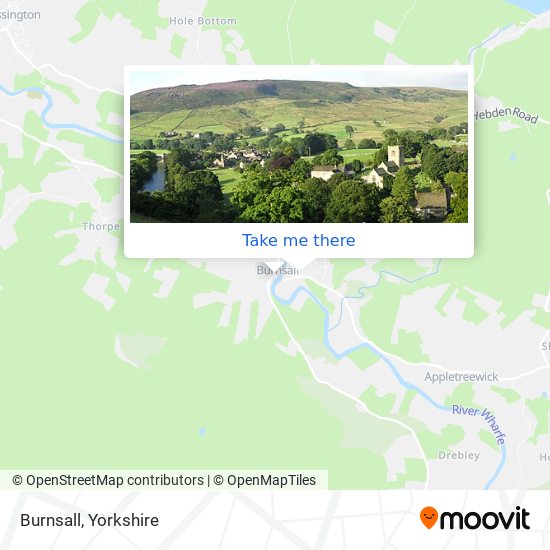 Burnsall map