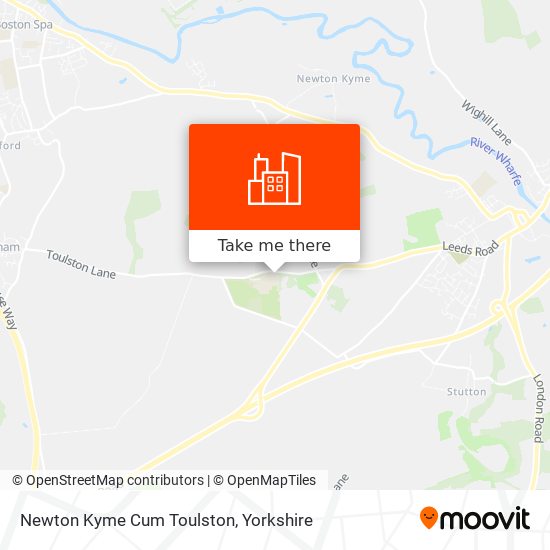 Newton Kyme Cum Toulston map