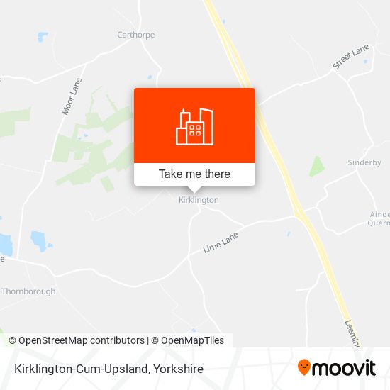 Kirklington-Cum-Upsland map