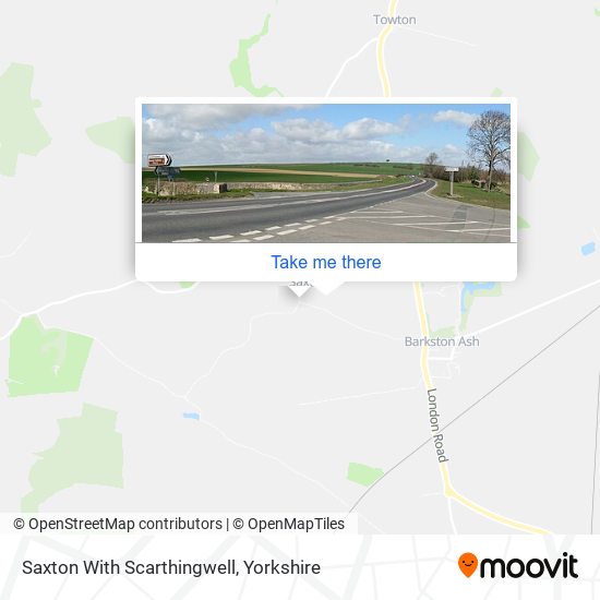 Saxton With Scarthingwell map