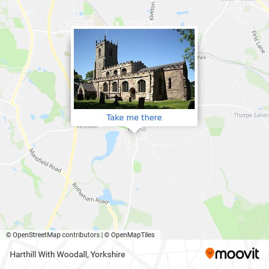 Harthill With Woodall map
