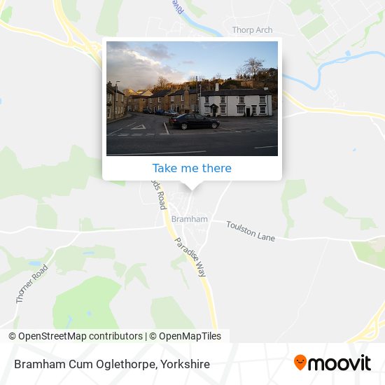 Bramham Cum Oglethorpe map