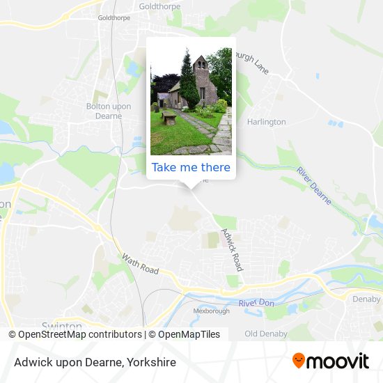 Adwick upon Dearne map
