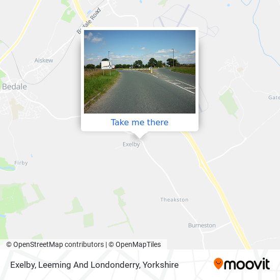 Exelby, Leeming And Londonderry map
