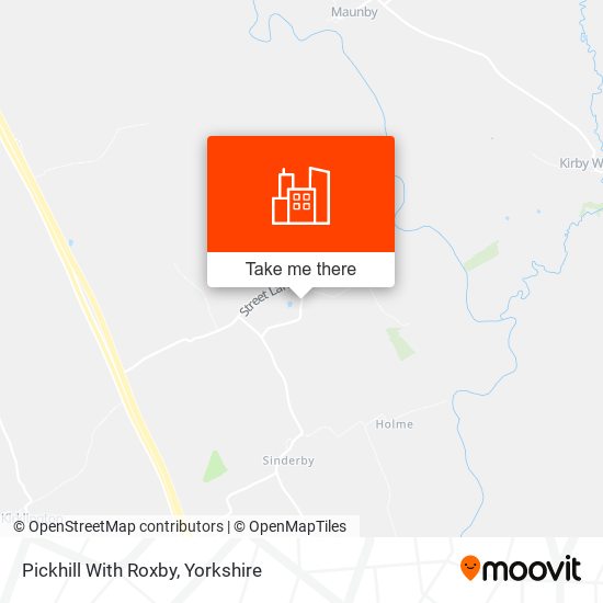 Pickhill With Roxby map