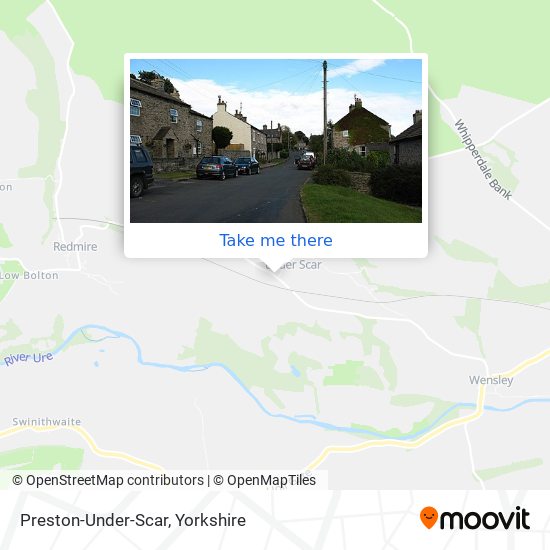 Preston-Under-Scar map
