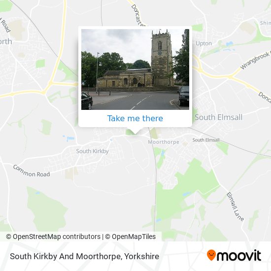 South Kirkby And Moorthorpe map