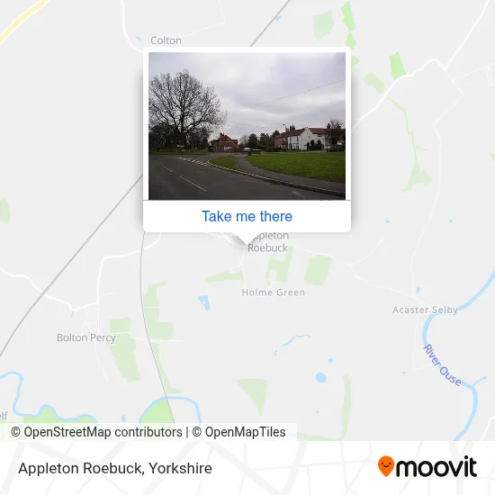 Appleton Roebuck map