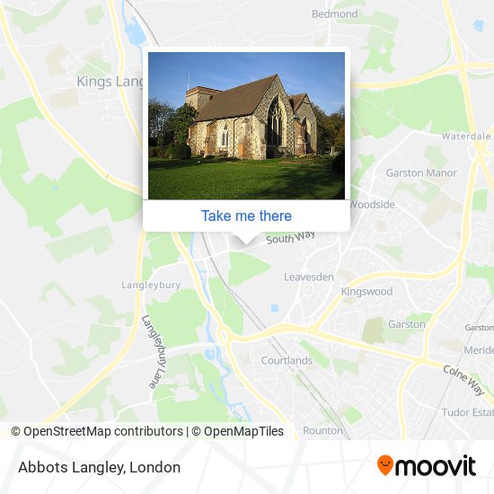 Abbots Langley map