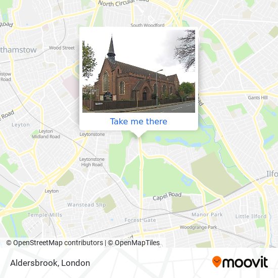 Aldersbrook map