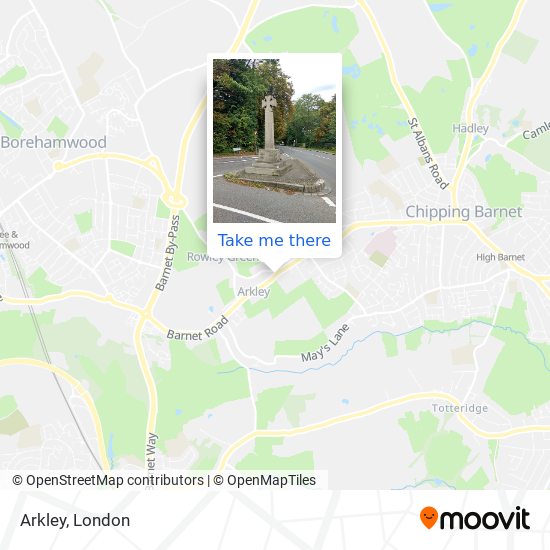 Arkley map