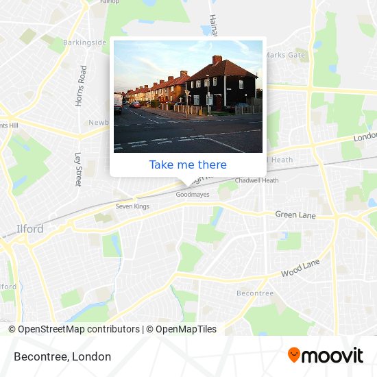 Becontree map