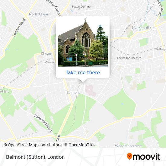 Belmont (Sutton) map