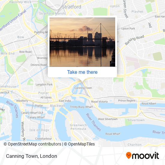 Canning Town map