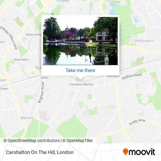 Carshalton On The Hill map