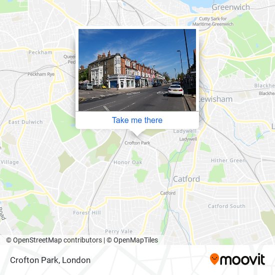 Crofton Park map