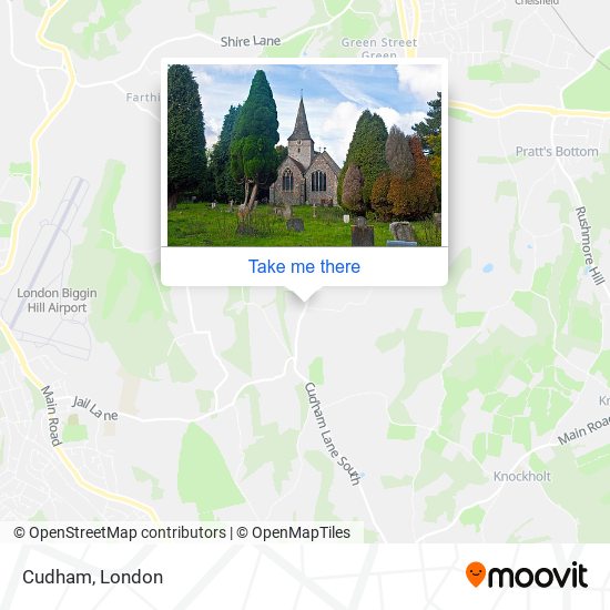 Cudham map