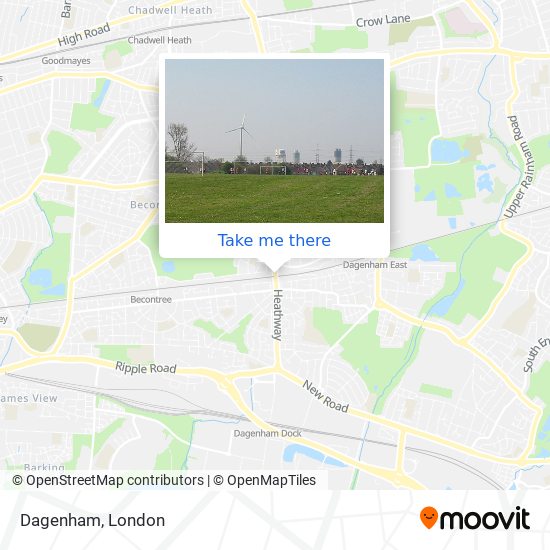 Dagenham map